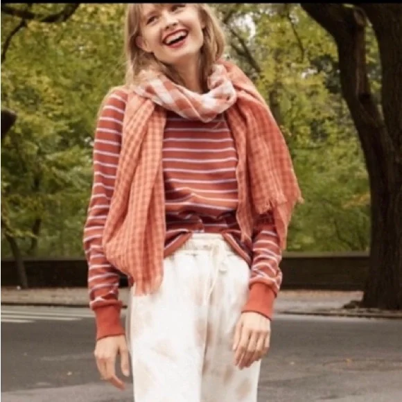 Madewell Tops Madewell Luxe Raglan Sweatshirt Stripe Poshmark